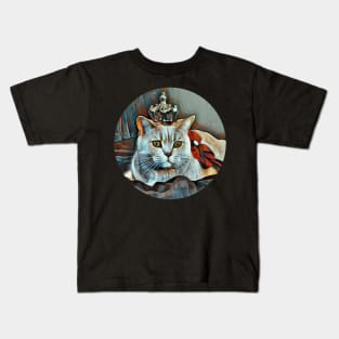 Fluffy floppy cat Kids T-Shirt